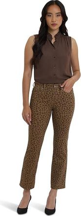 NYDJ Marilyn Straight Ankle Womens Jeans Calico : 12 27, Cotton/Denim/Elastane