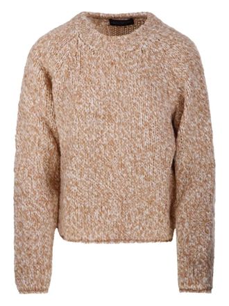 Fabrizio Del Carlo crew-neck sweater - Neutrals