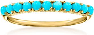 RS Pure by Ross-Simons Turquoise Ring in 14kt Yellow Gold