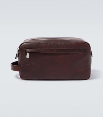Brunello Cucinelli Leather toiletry bag