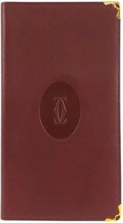 Cartier Pre-owned Wallets, male, Red, Size: ONE SIZE Pre-owned Must Line Leather Long Wallet