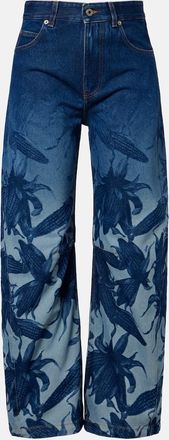 Loewe Paulas Ibiza printed barrel-leg jeans