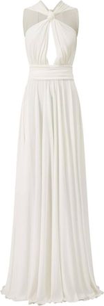 Giambattista Valli Laced knot-detail maxi dress - women - Viscose - 44 - White