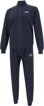 Emporio Armani Blauw Katoenen Trainingspak Set - Heren - Trainingspakken - Blauw - L - Katoen - Fitness