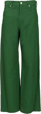 Max Mara Cotton And Linen Drill Trousers