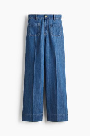 H&M Wide High Jeans - Blue