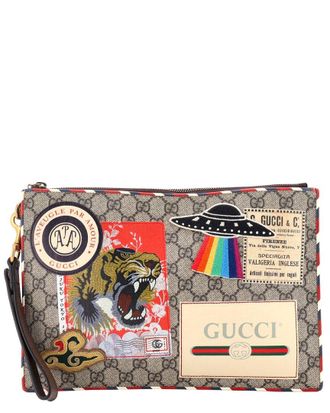 Gucci Courrier Pouch Gg Coated (Authentic Pre-Loved)