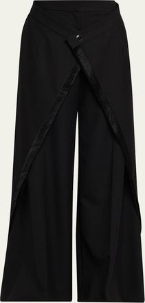 Jason Wu Panel Extension Wide-Leg Wool Pants