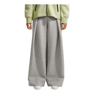 Nike (WMNS) Nike NSW Tech Fleece High-Waisted Pleated Pants Asia Sizing Dark Grey Heather FV8053-063