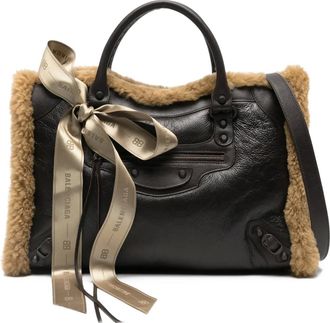 Balenciaga Le City medium shopper met lammy afwerking - Bruin