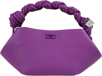 Ganni Mini Bou Bag - Dames - Tassen - Paars - Maat: ONE Size Poliester