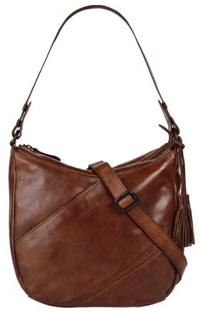 Spikes & Sparrow Umh&auml;ngetasche SPIKES & SPARROW, Damen, Gr. B/H/T: 30cm x 28cm x 12cm onesize, cognac, Leder, leicht gl&auml;nzend, unifarben, Taschen Umh&auml;ngetasche, echt L