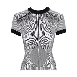 Jean Paul Gaultier Dames, Truien, Zwart, Maat: XS Viscose