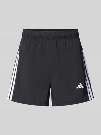 adidas Shorts mit Logo-Print und Rei&szlig;verschlusstaschen in Black, Gr&ouml;&szlig;e XXL