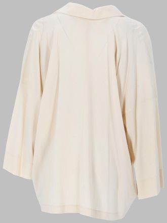 Vince 100% Silk Blouse - White