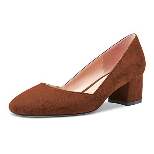 Castamere Escarpins Femme Bout Pointu Talon Bloc 8 Cm – Chaussures Vernis Sexy & Confortables