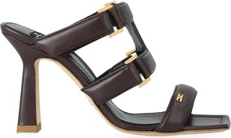 Elisabetta Franchi Heeled Mules - Dames - Muiltjes - Bruin - 39 EU - Schoenen