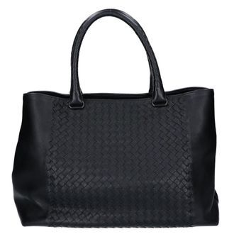 Bottega Veneta Black Leather Tote Bag (Pre-Owned)