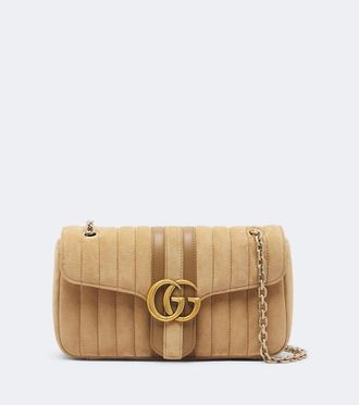 Gucci Bolso al hombro Jetset GG Marmont Medium de ante