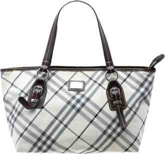 Burberry Pre-owned Tote Bags, female, Beige, Size: ONE SIZE Pre-owned Nova Check Tote