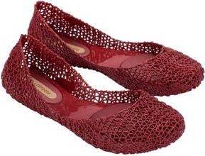 Melissa Campana Papel Flat in Metal Red at Nordstrom Rack, Size 10