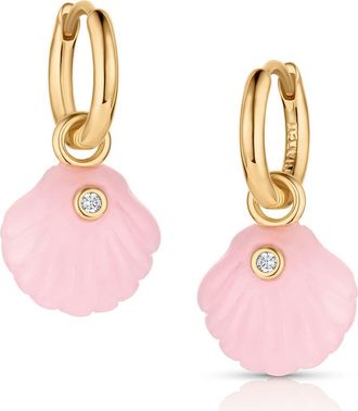 Thatch Coquille Earrings in Pink Jade at Nordstrom