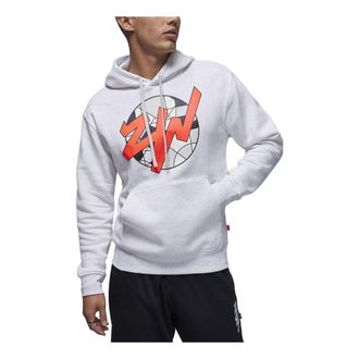 Nike Jordan Air Jordan Zion Fleece Pullover Hoodie Light Grey FD2391-051