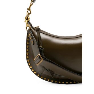 Isabel Marant Studded Leather Shoulder Bag - Green