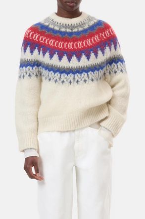 Closed Jacquard Pullover In Ivory