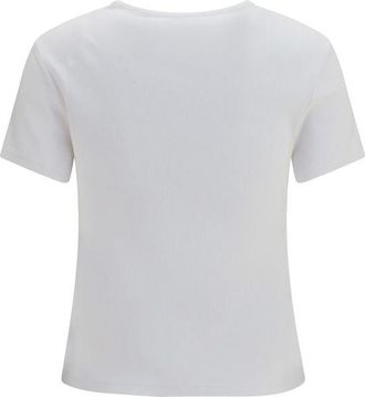 Off-white Logo-Embroidered Cotton T-Shirt - White