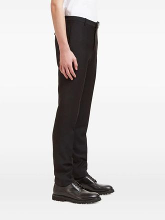 Aiezen wool-blend tailored trousers - men - Wool/Mohair - M - Black