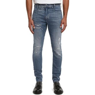 G-Star D-Staq 3D Slim Fit Jeans in Faded Blue Pebble Restored at Nordstrom, Size 31 X 32