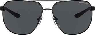 A|X Armani Exchange Zonnebrillen - Heren - Zonnebrillen - Zwart - 63 MM - Accessoires