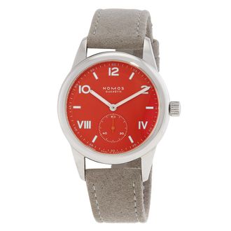 NOMOS Glash&uuml;tte Pre-owned Nomos Club Campus Red Dial Ladies Watch 716