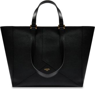 Lancel M Zip Tote Bag Double Carry - Dames - Shoppers - Zwart - ONE Size - Leer - Tassen