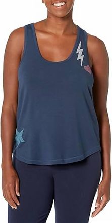 PJ Salvage Loungewear Stoney State Of Mind Tank In Navy