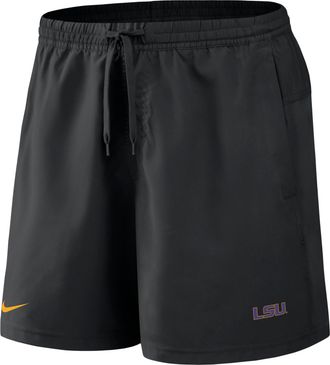 Nike LSU Primetime Primary Logo Nike Mens Dri-FIT College Form Shorts in Black | 045T00ALSN-8DV
