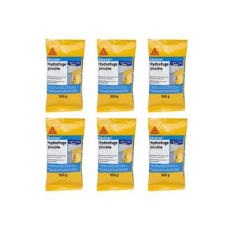 Sika Sika - Lote De 6 Aditivos Impermeabilizantes Para Hormig&oacute;n Y Mortero Cem Polvo Hidrofugante - 100g