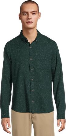 L.L.Bean Signature Donegal Woven Long Sleeve Shirt Mens Clothing Deepest Green : 3XL, Cotton/Twill