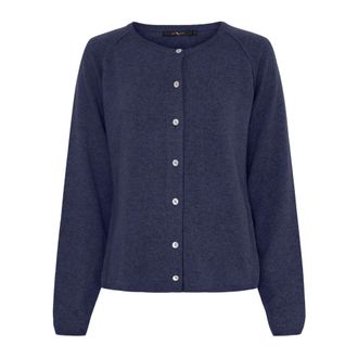 BTF-CPH Btfcph - Cashmere Cardigan - Dames - Truien - Blauw - Maat: L Kasjmier