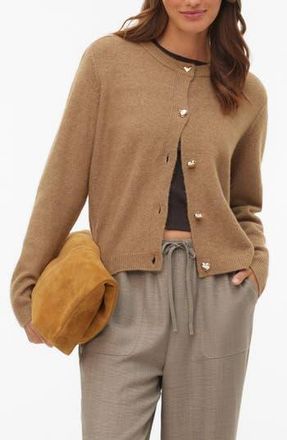 Vero Moda Fiona Long Sleeve Cardigan in Silver Mink at Nordstrom Rack, Size X-Large