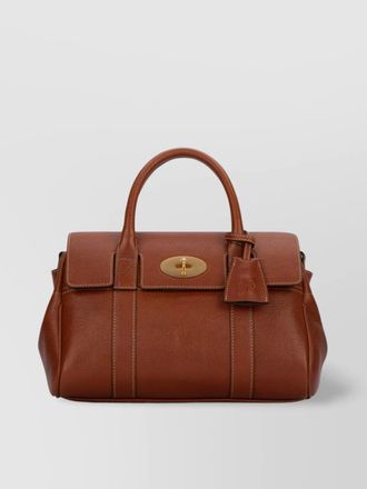 Mulberry small satchel handles hardware stitched