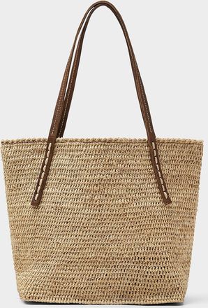 Sans Arcidet Paris Womens Beby braided raffia small bag