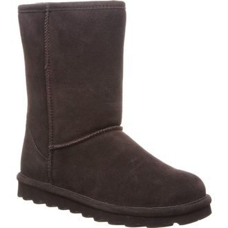 Bearpaw Elle Genuine Shearling Waterproof Boot in Chocolate 205 at Nordstrom Rack, Size 10