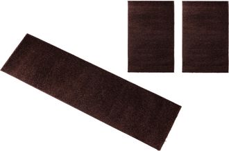 Bruno Banani Bettumrandung »Shaggy Soft« Höhe 30 mm 3 Stk. tlg. gewebt, Uni-Farben, besonders weich, Bettvorleger, Läufer-Set