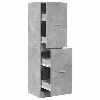 Berkfield Home Apothecary Cabinet&not;Concrete Grey 40x41x144.5 cm Engineered Wood