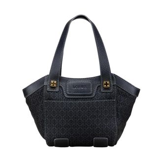 Loewe Pre-owned Printed Fabric Tote Bag - Dames - Vintage Shopper - Zwart - ONE Size - Vintage