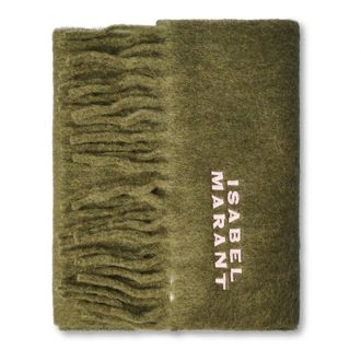 Isabel Marant Firny Scarf - female - Isabel Marant - Winter Scarves - Green - ONE SIZE - Accessories