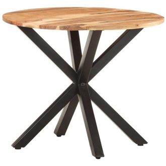 vidaXL Mesa Auxiliar De Madera Maciza De Acacia 68x68x56 Cm Vidaxl