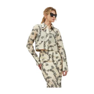Day Birger Et Mikkelsen Dames, Blouses & Shirts, Beige, Maat: XS Katoen